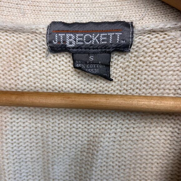 Vintage 80s JT Beckett Argyle Cardigan - Picture 4 of 8
